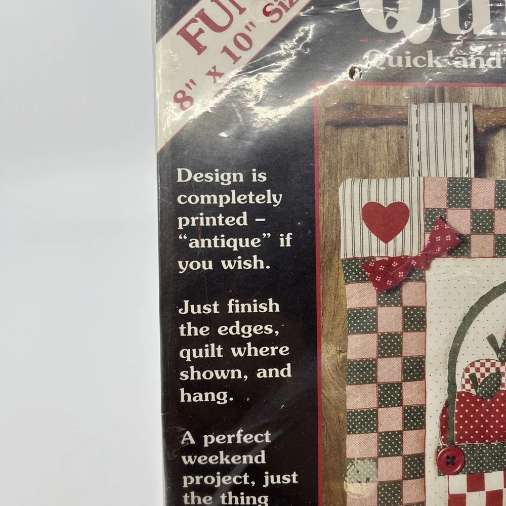 Apple A Day Quiltie By Michael Palan Mini Quilt Kit Opened Read Needle MIA